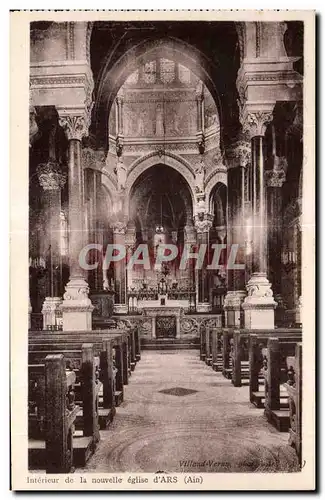 Cartes postales Interieur de nouvelle gglise d Ars (Ain)