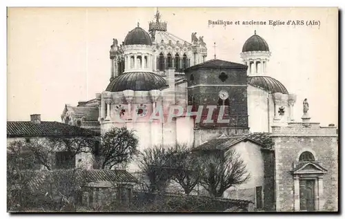 Cartes postales Basilique et ancienne Eglise d Ars (Ain)