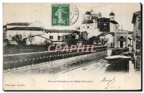 Cartes postales Vues du Presbytere et de l Eglise d Ars (Ain)