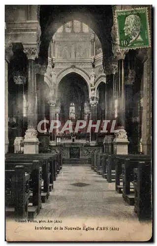 Cartes postales Interieur de la Nouvelle Eglise d Ars (Ain)