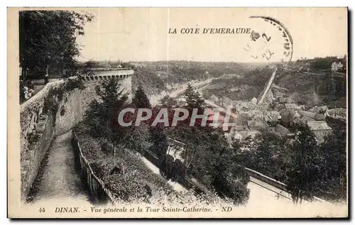 Cartes postales Dinan Vue Generale et la Tour Sainte Catherine