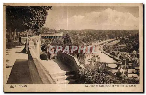 Cartes postales Dinan La Tour St Catherine et vue sur la Rance