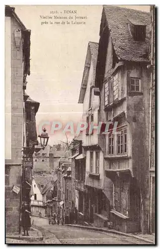 Cartes postales Dinan Vieilles Maisons du Jerzual pres la rue de la Lainerie