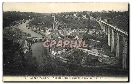 Ansichtskarte AK Dinan Vue sur la Rance prise de la Tour Sainte Catherine