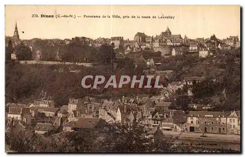 Cartes postales Dinan Panorama de la ville pris de la route de lanvallay