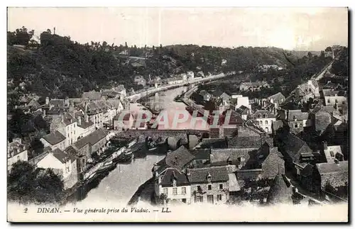 Ansichtskarte AK Dinan Vue generale prise du Viaduc