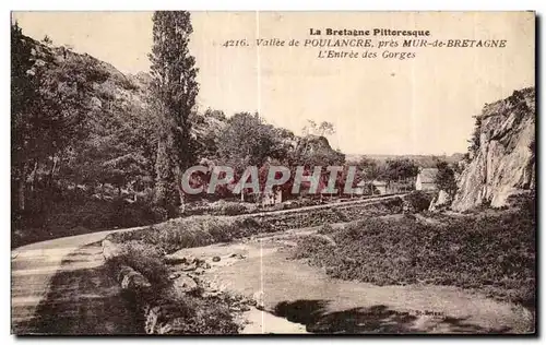 Ansichtskarte AK La Bretagne Pittoresque Vallee de Poulancre pres Mur de Bretagne L Entree des Gorges