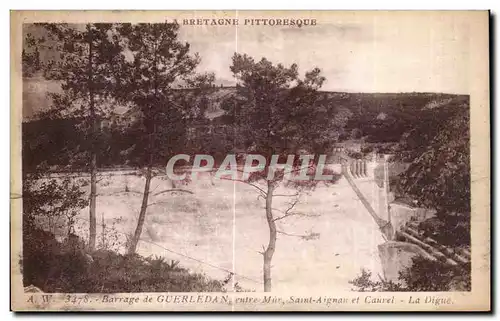 Ansichtskarte AK La Bretagne Pittoresque Barrage de Guerledan cutre Mur Saint Aignan et Caurel La Digue