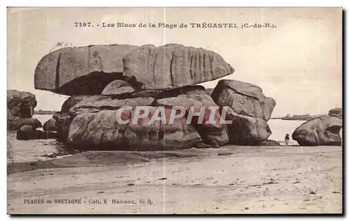 Cartes postales Les Blocs de la Plage de Tregastel