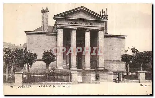 Cartes postales Quimper Le Palais de Jusice