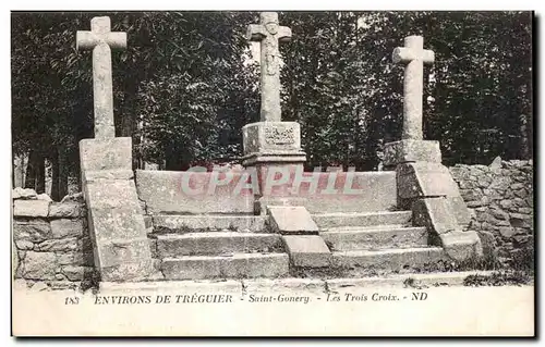 Ansichtskarte AK Environs De Treguier Saint Gonery Les Trois Croix