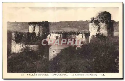 Cartes postales Vallee du Guer Tonquedec Le Chateau (Cote Ouest)