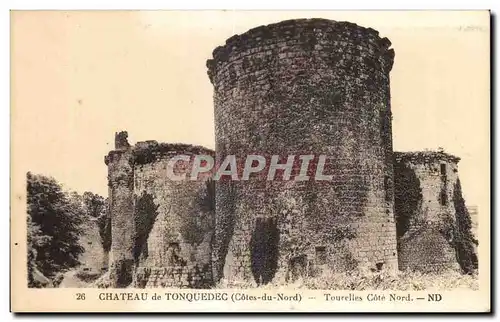Ansichtskarte AK Chateau deTonquedec (Cote du Nord) Tourelles Cote Nord