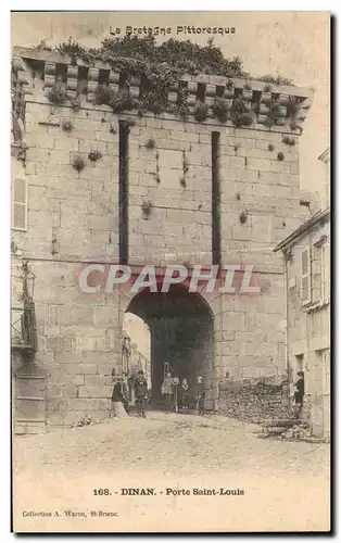 Cartes postales Dinan Porte Saint Louis Enfants (animee)