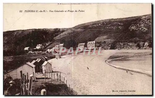 Ansichtskarte AK Plouha Vue Generale et Plage du Palus