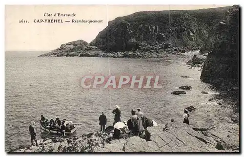 Cartes postales Cote d Emeraude Cap Frehel Reembarquement Barque