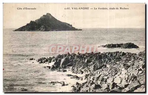 Cartes postales Val Andre Le Verdelet etude de Rochers