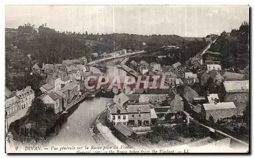 Ansichtskarte AK Dinan Vue generale sur la Rance prise du Viadue