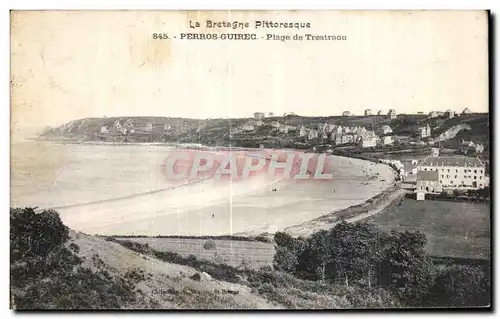 Cartes postales La Bretagne Pittoresque Perros Guirec Plage de Trestraou