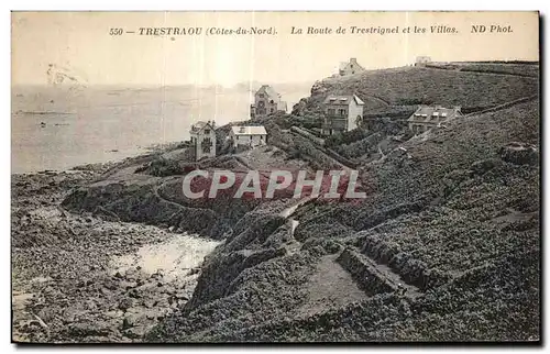 Cartes postales Trestraou La Route de Trestignel et les Villas