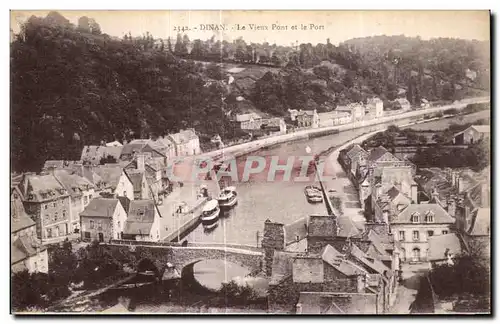 Ansichtskarte AK Dinan Le Vieux Pont et le Port