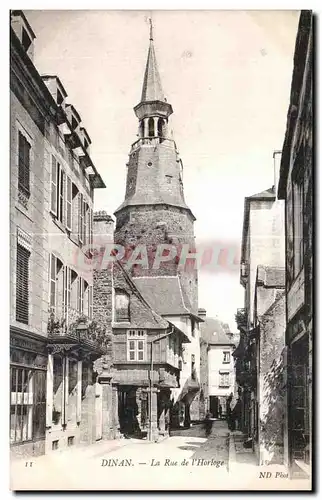 Cartes postales Dinan La Rue de l Horloge