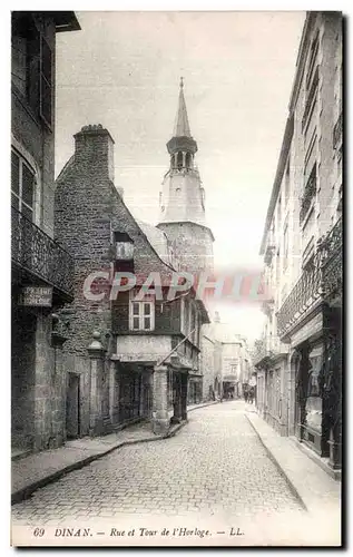 Cartes postales Dinan Rue et Tour de l Horloge