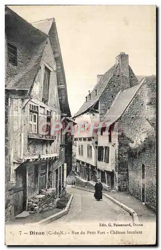 Cartes postales Dinan Rue Du Petit Fort Chateau Branlant