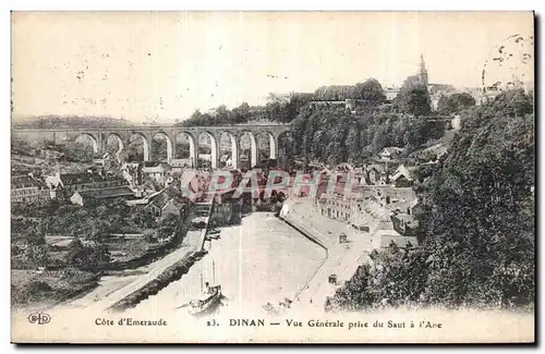 Cartes postales Cote d Emeraude Dinan Vue Generale prise du Saut a l Ane