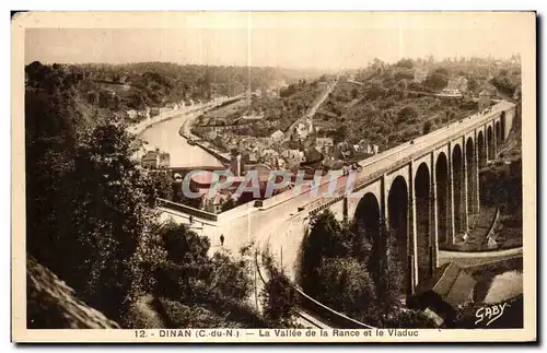 Ansichtskarte AK Dinan La Vallee de la Rance et le Viaduc