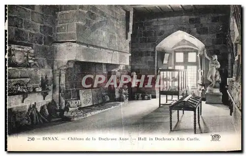 Cartes postales Dinan Chateau de la Duchesse Anne Hall in Dichess s Ann Castle