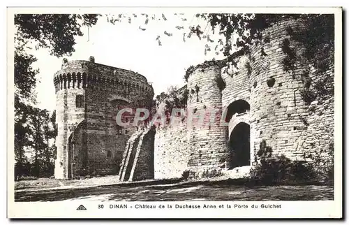 Cartes postales Dinan Chateau de la Duchesse Anne et la Porte du Gulchet