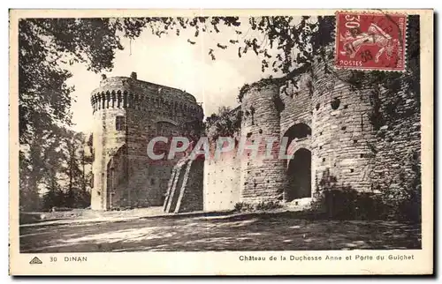 Cartes postales Dinan Chateau de la Duchesse Anne et Porte du Guichet