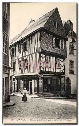 Ansichtskarte AK Vannes Maison ayant appartenu a Gilles de Bretagne