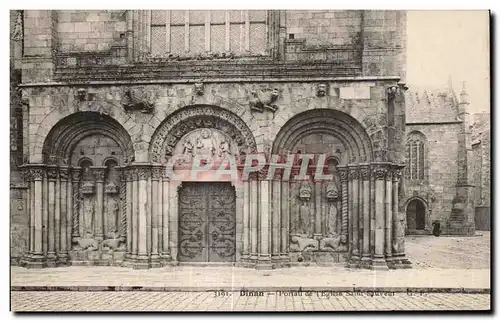 Cartes postales Dinan Portail de l Eglise Saint Sauveur