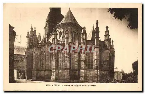 Cartes postales Dinan Abside de I Eglise Saint Sauveur