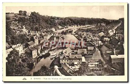 Cartes postales Dinan Vue du Viaduc de Lanvallay