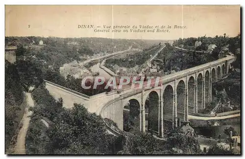 Ansichtskarte AK Dinan Vue generale du Viaduc et de la Rance Generale view on Viaduct and Rance