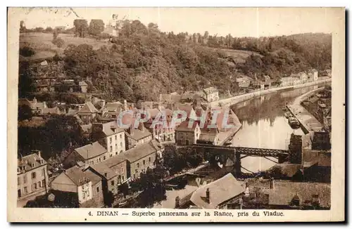 Ansichtskarte AK Dinan Superbe panorama sur la Rance pris du Viaduc