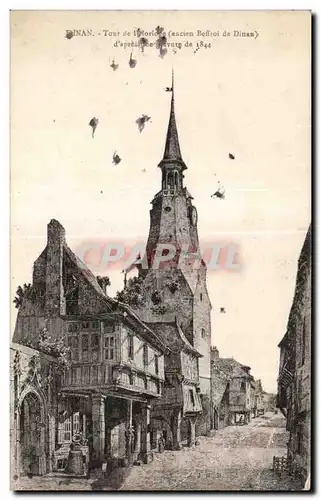 Cartes postales Dinan Tour de l horloge Ancien beffroi de Diane