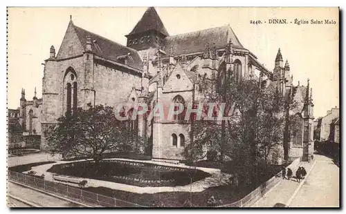 Cartes postales Dinan Eglise Saint Malo