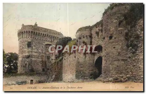 Cartes postales Dinan Ancien Chateau de la Duchesse Anne