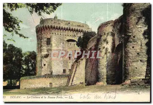 Cartes postales Dinan Le Chateau et la Fausse Porte