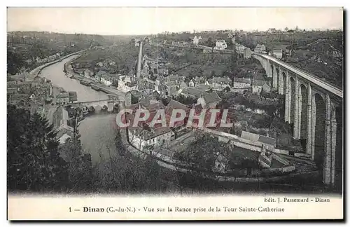 Ansichtskarte AK Dinan Vue sur la Rance prise de la Tour Sainte Catherine