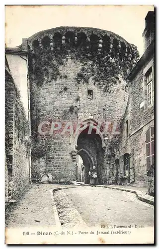 Cartes postales Dinan Porte du Jerzual (exterieur)