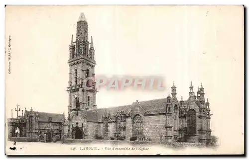 Cartes postales Lampaul Vue d ensemble de I Eglise