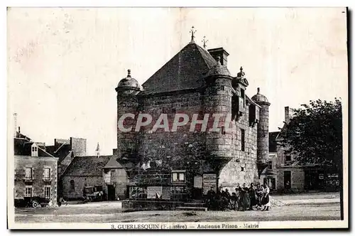 Cartes postales Guerlesquin (finistere) Ancienne Prison Mairie