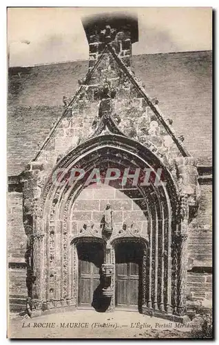 Cartes postales La Roche Maurice (Finistere) L Eglise Portail