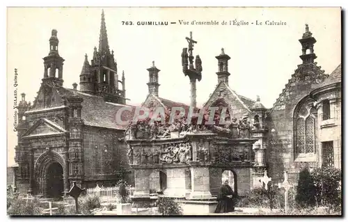 Cartes postales Gumiliau Vue d ensemble de I Eglise Le Calvaire