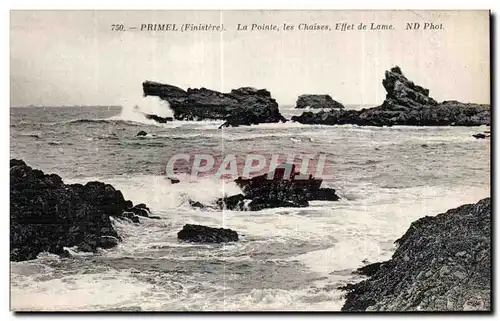 Ansichtskarte AK Primel (Finistere) La Pointe les Chaises Effet de Lame